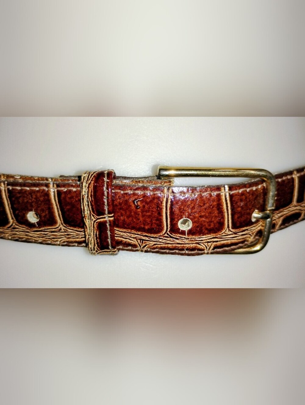 VINTAGE ITALIAN ALLIGATOR BELT